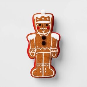 NEW Gingerbread Nutcracker Pillow 20” Wondershop